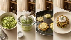 Chrupiące placki z cukinii – jeden krok sprawia, że nie rozpadają się na patelni