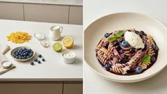 Makaron z jagodami na ciepło – kremowy sos śmietankowy w 15 minut