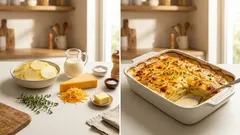 Ziemniaki gratin ze śmietanką i cheddarem – kremowa zapiekanka z rumianą skórką