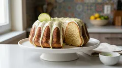 Babka limonkowa na oleju z budyniem – wilgotna i puszysta, z lukrem mascarpone