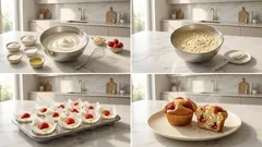 Muffinki z truskawkami i białą czekoladą – puszyste i wilgotne, zawsze się udają